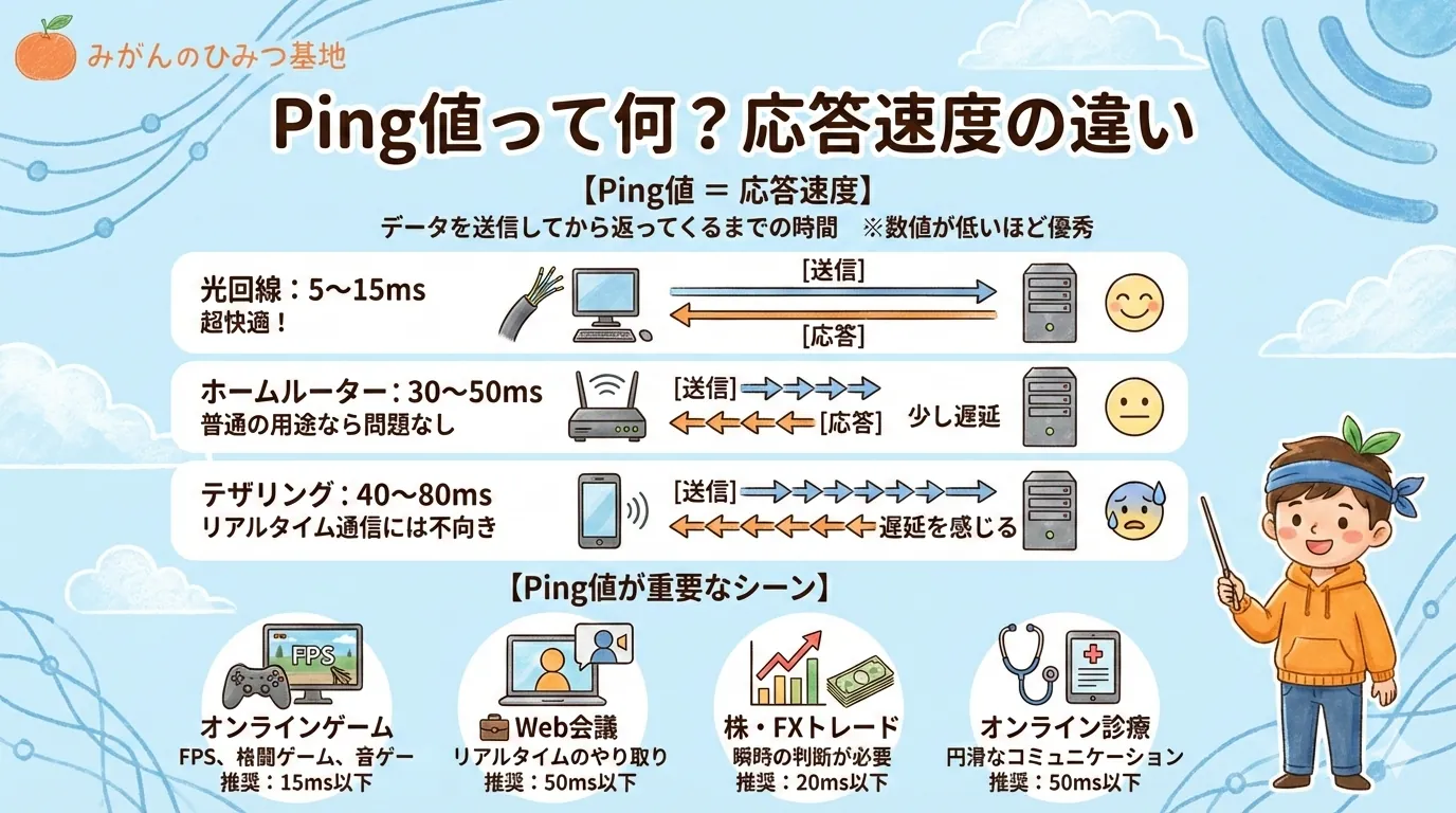 Ping値の説明図