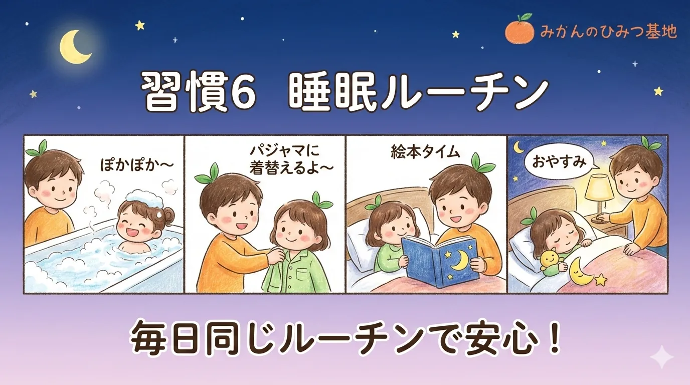 睡眠ルーチンのイメージ