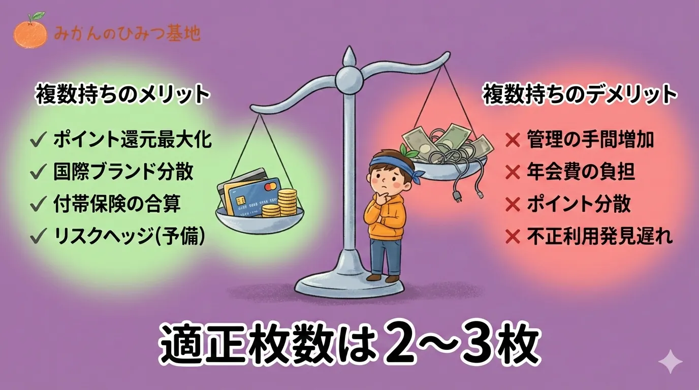 クレジットカード複数持ちのメリット・デメリット